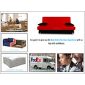 3 Seater Sofa Cum bed Alyssum (Red & Black)