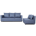 New Straight Line Modular 5 Seater Sofa Set (Dark Grey)