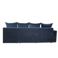 Adorn India Comfort Line L Shape 6 Seater Corner Sofa Cum Bed RHS (Grey)
