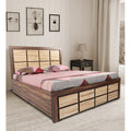 Adorn India Engineered Box Spring Queen Bed with Storage-(Matte_Multicolor)
