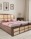 Adorn India Vispring Engineered Wood Box Storage Queen Size Bed (Without Mattress)