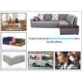 Adorn India Orlando Fabric L Shape Sofa (Dark Grey & Light Gery)