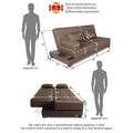 3 Seater Sofa Cum Bed Blake (Camel)