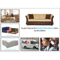 Adorn India Acura 3 Seater Sofa (Brown & Beige)