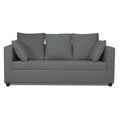 Zink Straight Line 3 Seater Sofa (Grey)