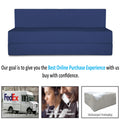 Adorn India Easy Treno 3 Seater Sofa Cum Bed Sit & Sleep Perfect for Guest, Colour Blue, 5'x6', (1 Year Warranty)