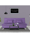 Adorn India Arden 3 Seater Sofa Cum Bed Fabric (Dark Purple)