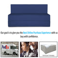 Adorn India Easy Treno 2 Seater Sofa Cum Bed Sit & Sleep Perfect for Guest, Colour Blue,4'x6', (1 Year Warranty)