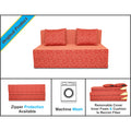 2 Seater Sofa Cum Bed Easy Poly Cotton 4x6 (Red)