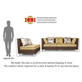 Adorn India Exclusive Two Tone Alica Modular Sofa Set (Wood & Fabric, Brown & Beige)