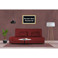 3 Seater Sofa Cum Bed Blake (Maroon), Wood, Foam
