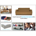 Adorn India Aleena 3 Seater Sofa(Camel)