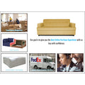 Adorn India Aleena 3 Seater Sofa(Light Yellow)