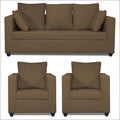 Zink Straight Line 3-1-1 5 Seater Sofa Set (Brown)