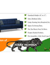 Adorn India Chilly 6 Seater 3+2+1 Fabric Sofa Set (Blue)