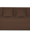 Adorn India Easy Highback Two Seater Sofa Cum Bed Decent 4' x 6' (Brown)