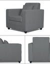 Adorn India Rio Decent 3-1-1 5 Seater Sofa Set (Grey)