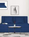 Adorn India Easy Highback Three Seater Sofa Cum Bed Decent 5' x 6' (Blue)