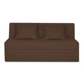 Adorn India Easy Highback Three Seater Sofa Cum Bed Decent 6' x 6' (Brown) (1 Year Warranty)