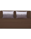 Adorn India Easy Highback Three Seater Sofa Cum Bed Wave 6' x 6' (Brown)