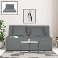 Adorn India Easy Highback Three Seater Sofa Cum Bed Decent 5' x 6' (Grey) (1 Year Warranty)