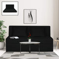 Adorn India Easy Highback Three Seater Sofa Cum Bed Decent 5' x 6' (Black) (1 Year Warranty)