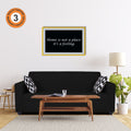 Adorn India Rio Highback 3 Seater Sofa (Black) (3 Year Warranty)
