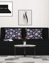 Adorn India Easy Highback Three Seater Sofa Cum Bed Floral 6' x 6' (Black)