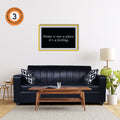Adorn India Rio Highback Leatherette 3 Seater Sofa (Black) (3 Year Warranty)