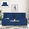 Adorn India Easy Highback Three Seater Sofa Cum Bed Decent 6' x 6' (Blue) (1 Year Warranty)