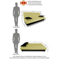 3 Seater Sofa Cum Bed Alyssum (Green & Black)