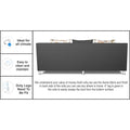 Adorn India Alica Modular Sofa Set(Dark Grey)