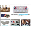 Adorn India Roselyn Wood 3-Person Sofa Cum Bed (Blue)