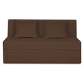 Adorn India Easy Highback Three Seater Sofa Cum Bed Decent 5' x 6' (Brown) (1 Year Warranty)