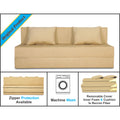 3 Seater Sofa Cum Bed Easy Alyn 6x6 (Beige)