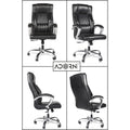Adorn India Oxford,High-Back Leatherette Executive Office Ergonomic Chair (Black)