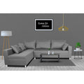 Straight Line 6 seater L Shape Sofa set (Left Side Handle)(Light Grey)