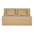 Adorn India Easy Highback Three Seater Sofa Cum Bed Decent 5' x 6' (Beige) (1 Year Warranty)