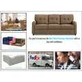 Adorn India Astor 3 Seater Sofa (Camel) (3 Year Warranty)
