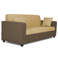 Adorn India Rio Decent 3 Seater Sofa(Brown & Beige)(3 Year Warranty)