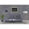 3 Seater Sofa Cum Bed Blake (Dark Grey), Wood, Foam