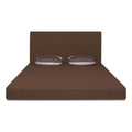 Adorn India Easy Highback Three Seater Sofa Cum Bed Wave 6' x 6' (Brown) (1 Year Warranty)