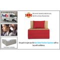 Adorn India Easy 2 Seater Sofa Cum Bed 3x6 (Red & Beige) (1 Year Warranty)