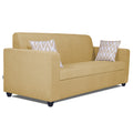 Adorn India Rio Highback 3 Seater Sofa (Beige) (3 Year Warranty)