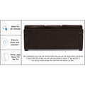 Adorn India Exclusive Rosina Leatherette 3+2 Sofa Set (Dark Brown)