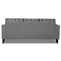 Adorn India Parker Leaf L Shape 4 Seater Sofa Set - Left Hand Side (Grey) Martin Plus (3 Year Warranty)