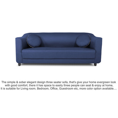 Adorn India Brisco 3 Seater Sofa (Blue)