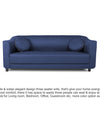 Adorn India Brisco 3 Seater Sofa (Blue)
