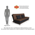 4 Seater Sofa Cum Bed Exclusive Two Tone Arden 4x6(Brown & Black)