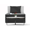 1 Seater Sofa Cum bed Easy 3x6 (Black and Grey)